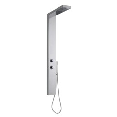 ERMES Set colonna mezzo totem 1500x150x75 mm in acciaio Aisi 304