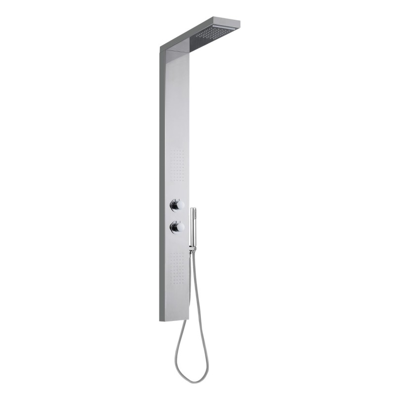 ERMES Set colonna mezzo totem 1500x150x75 mm in acciaio Aisi 304