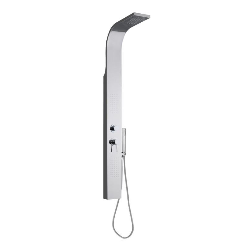 CRIO Set colonna mezzo totem 1500x150x75 mm in acciaio Aisi 304