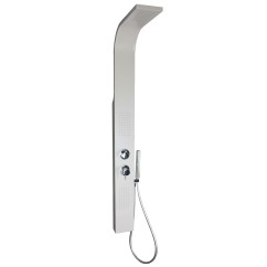 CRIO BCO Set colonna mezzo totem 1500x150x75 mm in acciaio Aisi 304 verniciato bianco