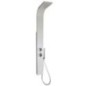 CRIO BCO Set colonna mezzo totem 1500x150x75 mm in acciaio Aisi 304 verniciato bianco