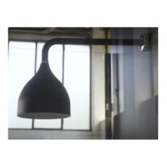 BLACK kit soffione cromoterapia con presa acqua e doccia finitura nero