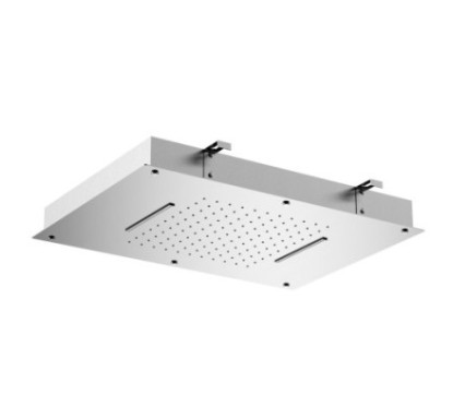 ATLANTE Soffione a soffitto da incasso 560x400 in acciaio inox