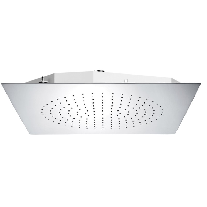 OCEANO Soffione a soffitto da incasso 500x500 in acciaio inox