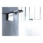 TESEO Soffione a muro 555x300 3 getti in acciaio inox