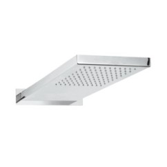 STEEL1 Soffione a muro 500x200 in acciaio inox