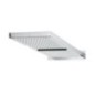 STEEL2 Soffione a muro 2 getti 500x200 in acciaio inox