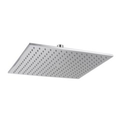 SATURNO 40Q Soffione in ottone cromato quadro 400x400