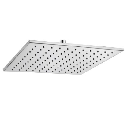SATURNO 30Q Soffione in ottone quadro 300x300 finitura bianco opaco