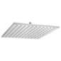 SATURNO 30Q Soffione in ottone quadro 300x300 finitura bianco opaco