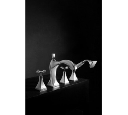 CHIC7CENTO Gruppo bordo vasca quattro fori finitura cromo