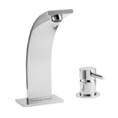 THOR Monocomando lavabo due fori senza scarico finitura cromo