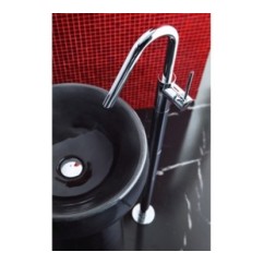 THOR Colonna lavabo a pavimento finitura cromo