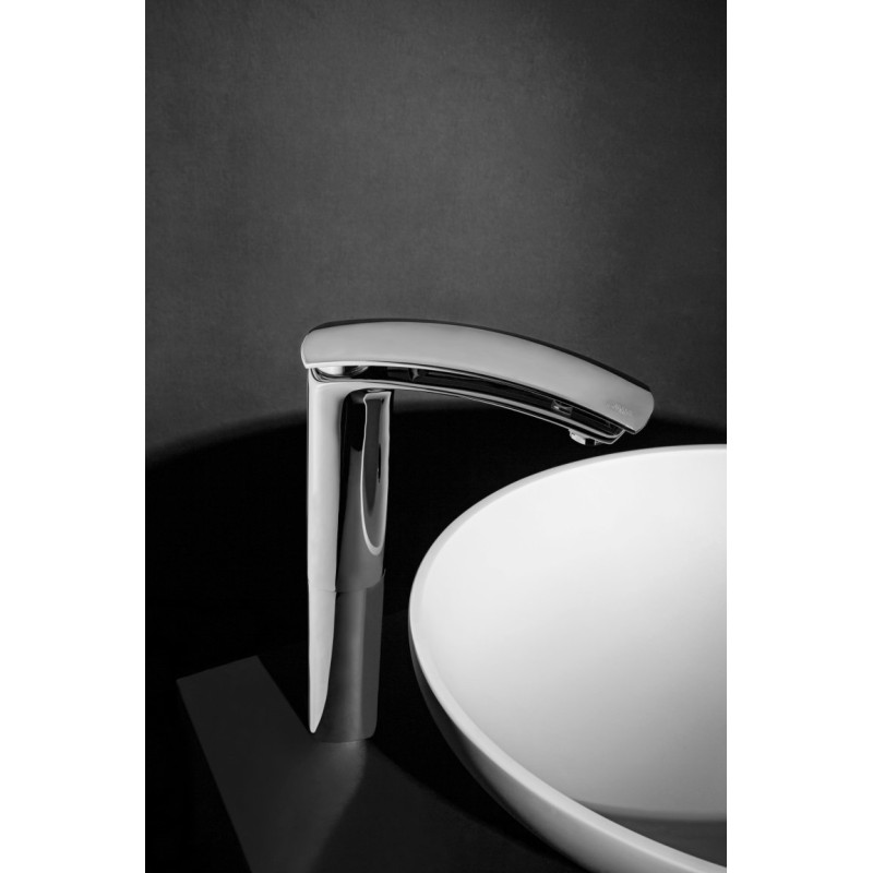 FLO Monocomando lavabo alto finitura cromo