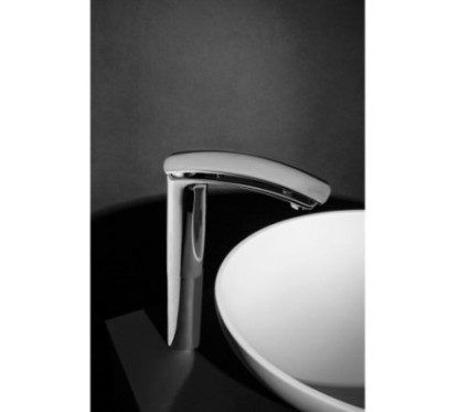 FLO Monocomando lavabo alto finitura cromo