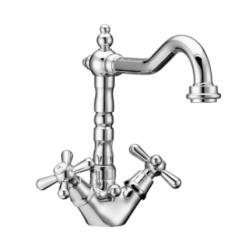 ERICE Gruppo monoforo lavabo scarico 1”1/4 finitura cromo