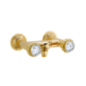 CRYSTAL Gruppo doccia esterno maniglia swarovski finitura oro lucido