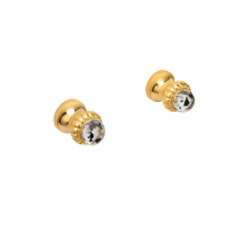 CRYSTAL Coppia rubinetti incasso doccia maniglia swarovski finitura oro lucido