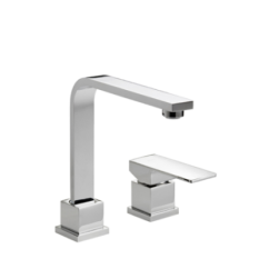 H-UNO Monocomando lavabo due fori senza scarico finitura cromo