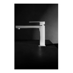 H-UNO Monocomando lavabo con bocca lunga senza scarico finitura cromo