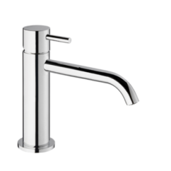 TONDì Monocomando lavabo con bocca lunga con scarico finitura cromo