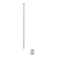 TONDì Monocomando lavabo da soffitto finitura cromo