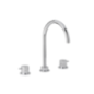 TONDì Batteria lavabo tre fori con scarico finitura cromo con click clck