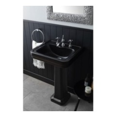 ALBANO lavabo 50 cm + colonna finitura graphite