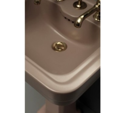 ALBANO lavabo 50 cm + colonna finitura taos