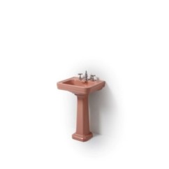 ALBANO lavabo 50 cm + colonna finitura morganite