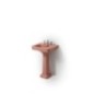 ALBANO lavabo 50 cm + colonna finitura morganite