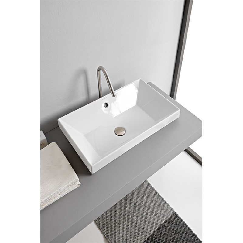TEOREMA 2.0 Lavabo incasso 80 x 36 Cm