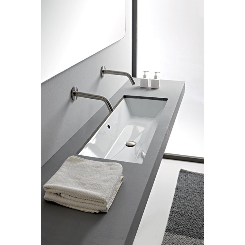 TEOREMA 2.0 Lavabo sottopiano 80 x 36 Cm