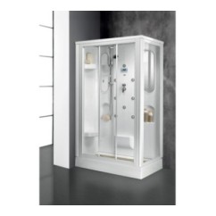 FANTASY Cabina doccia multifunzione 120x80xh.215 cm. completa di sola rubinetteria