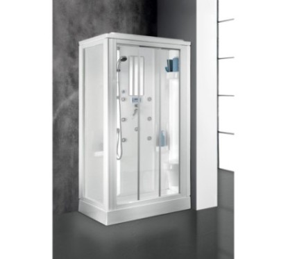VESUVIO Cabina doccia multifunzione 100x80xh.215 cm. completa di sola rubinetteria