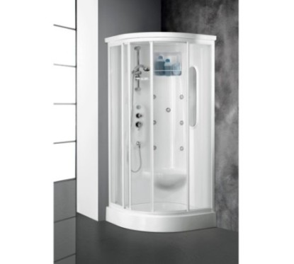 ETERNITE' Cabina doccia multifunzione 80x80xh.215 cm. completa di sola rubinetteria