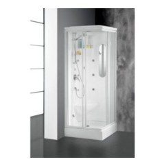 ORIONE Cabina doccia multifunzione 80x80xh.215 cm. completa di sola rubinetteria