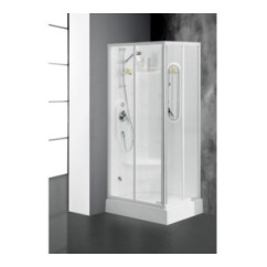 ANDROMEDA Cabina doccia multifunzione 72x90xh.215 cm. completa di sola rubinetteria