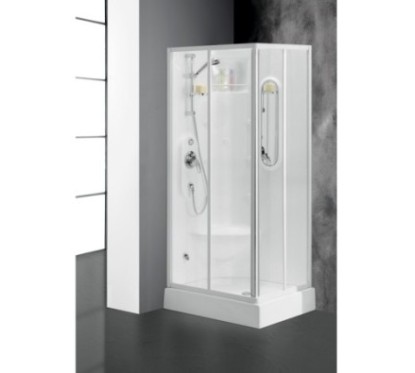 ANDROMEDA Cabina doccia multifunzione 72x90xh.215 cm. completa di sola rubinetteria