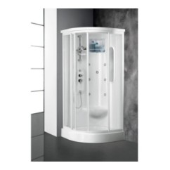 ETERNITE' Cabina doccia multifunzione 90x90xh.215 cm. completa di  rubinetteria cupolino e soffione