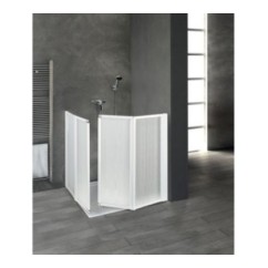 BOX COMFORT Box doccia angolare per disabili 90x90xh.100 cm. (misura 88/90-88/90 h.100)