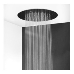 Soffione doccia ad  incasso tondo diam.300 in acciaio inox finitura lucido - circle 1600