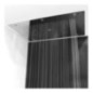 RECTANGULAR Soffione ad incasso rettangolare 500x400 getto pioggia in acciaio inox finitura super mirror
