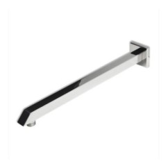 BRACCIO QUADRO 150 Braccio quadro a muro L. 400x25 in acciaio inox finitura super mirror