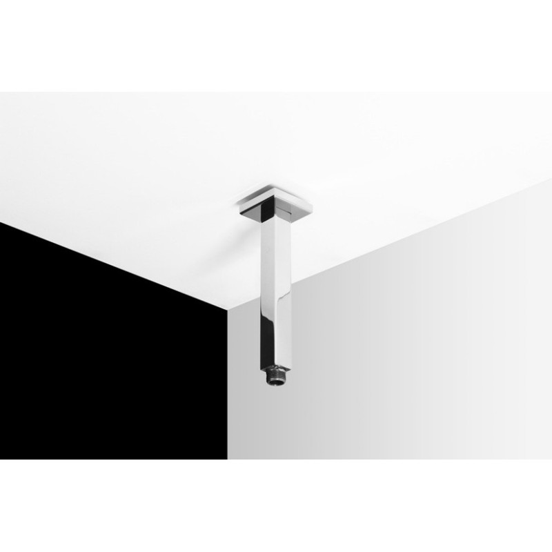 BRACCIO QUADRO 151 Braccio quadro a soffitto L. 250x25 in acciaio inox finitura super mirror