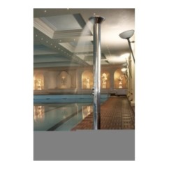 OLANDA 512 Colonna doccia a pavimento h.2130xdiam.300 in acciaio inox finitura super mirror