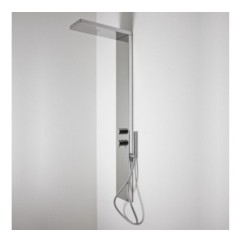 NORVEGIA 502 Pannello doccia Getto Pioggia + Doccetta in acciaio inox finitura super mirror