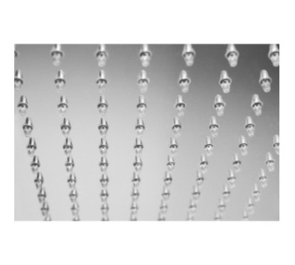 MESSICO 121 Soffione quadro saldato 300x300 getto a pioggia in acciaio inox finitura satinato