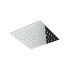 MESSICO 120 Soffione quadro saldato 250x250 getto a pioggia in acciaio inox finitura satinato