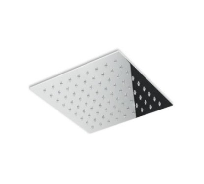 MESSICO 119 Soffione quadro saldato 200x200 getto a pioggia in acciaio inox finitura satinato
